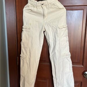 Crème jean cargos